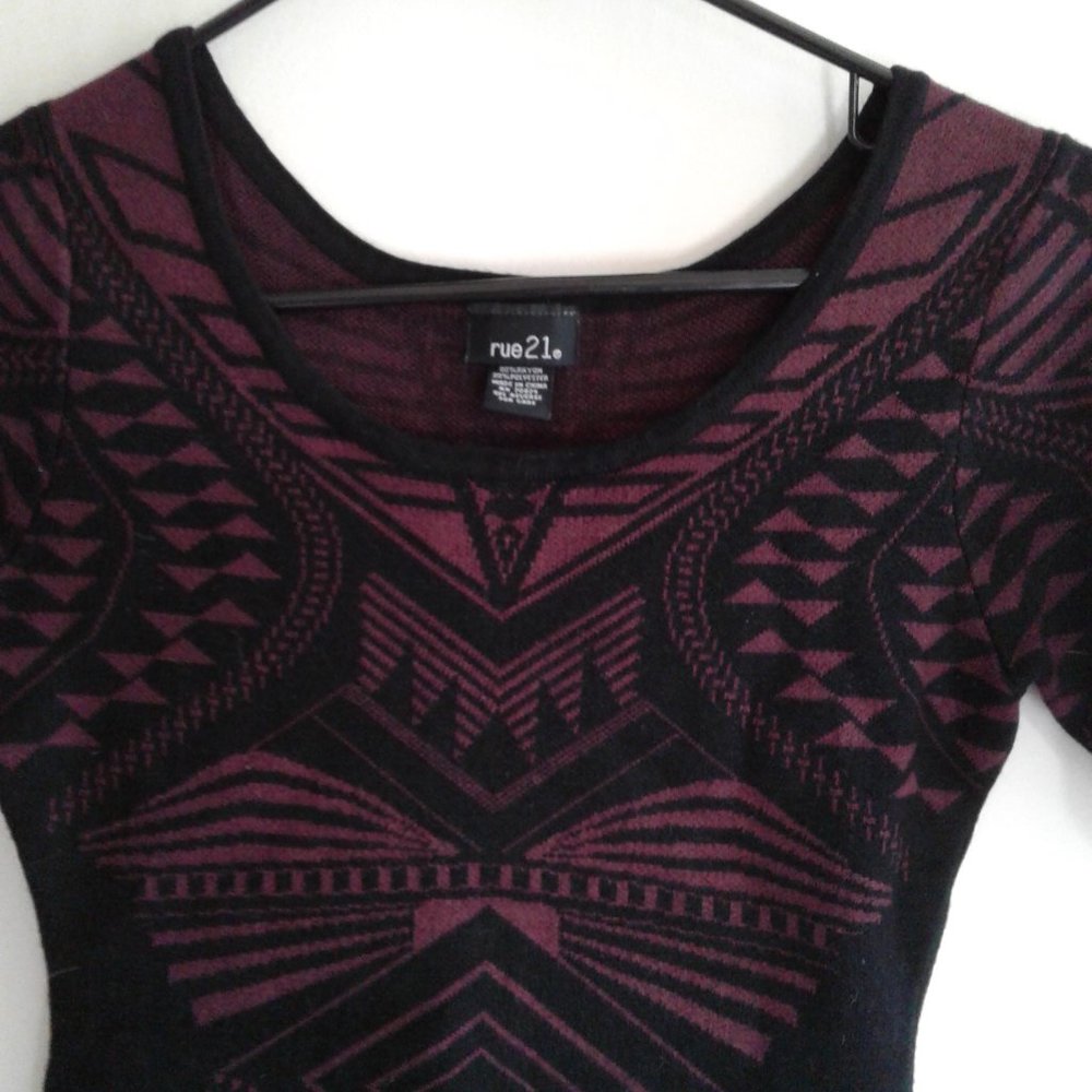 Cute little fun dress knit 80 percent rayon and 20 percent polyester
